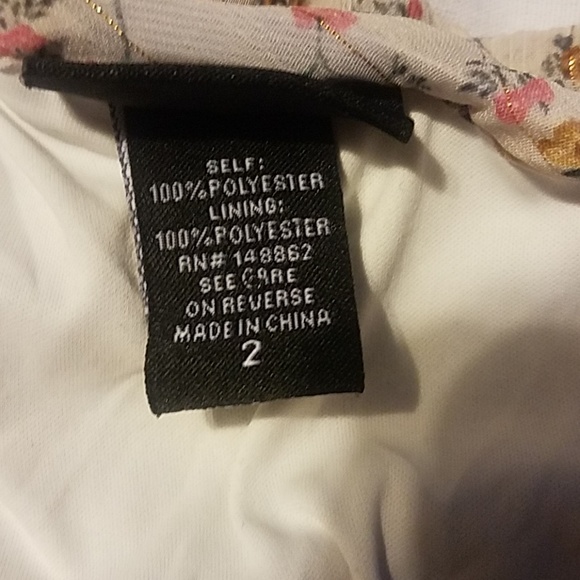 Torrid  Floral Chiffon Ruffled One Shoulder Top - Picture 5 of 5